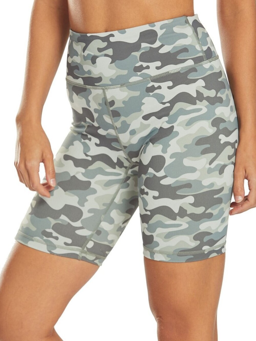 Spiritual Gangster Camo Bike Shorts Medium Like New Mid Thigh‎ Active Run Gym